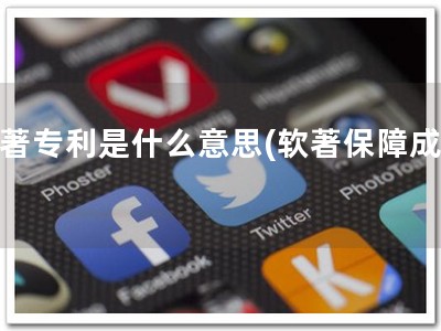 软著专利是什么意思(软著保障成功)