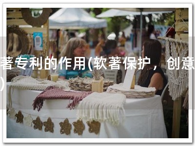 软著专利的作用(软著保护，创意无忧)