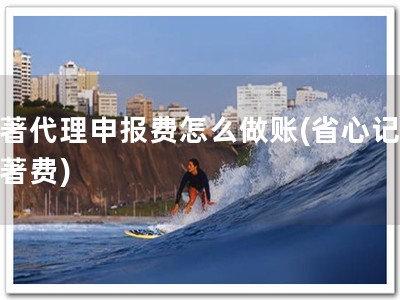 软著代理申报费怎么做账(省心记账软著费)