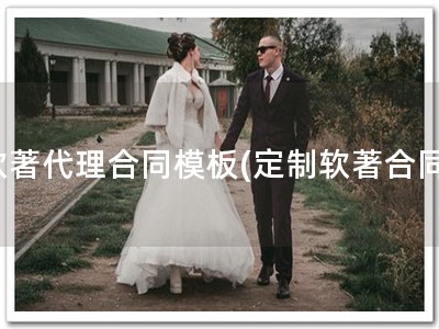 软著代理合同模板(定制软著合同)