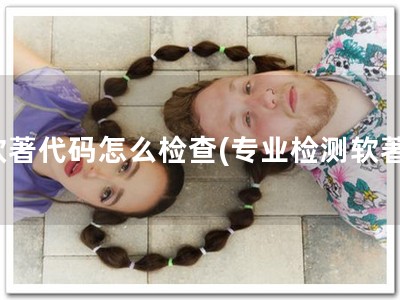 软著代码怎么检查(专业检测软著)