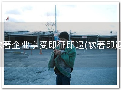 软著企业享受即征即退(软著即退)