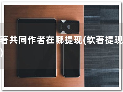 软著共同作者在哪提现(软著提现福利)