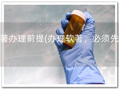 软著办理前提(办理软著，必须先知)