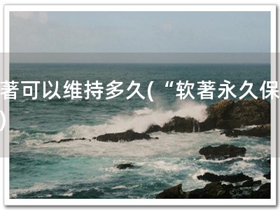 软著可以维持多久(“软著永久保护”)