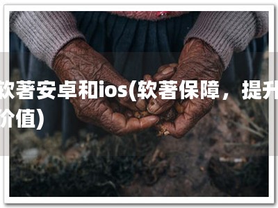 软著安卓和ios(软著保障，提升价值)