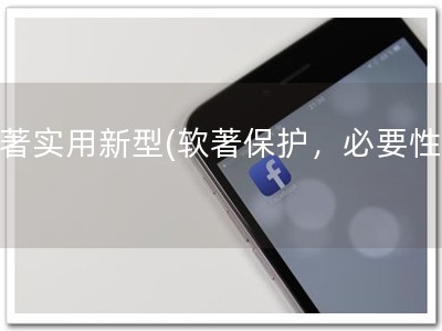 软著实用新型(软著保护，必要性高)