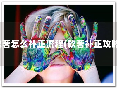 软著怎么补正流程(软著补正攻略)