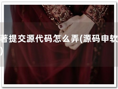 软著提交源代码怎么弄(源码申软著！)