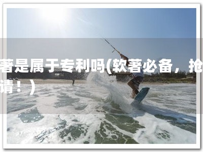 软著是属于专利吗(软著必备，抢先申请！)