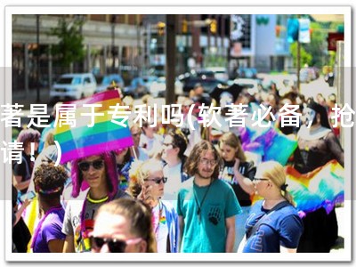 软著是属于专利吗(软著必备，抢先申请！)