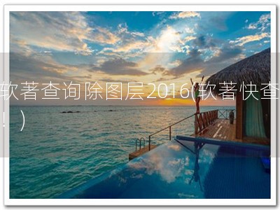 软著查询除图层2016(软著快查！)