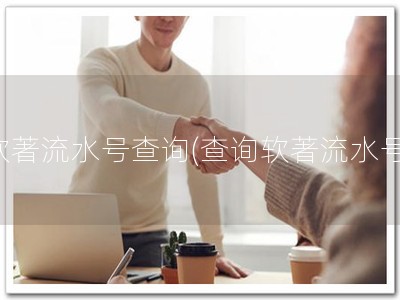 软著流水号查询(查询软著流水号)
