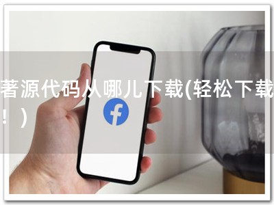 软著源代码从哪儿下载(轻松下载软著！)