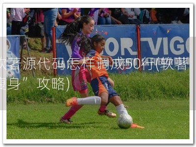 软著源代码怎样调成50行(软著“瘦身”攻略)