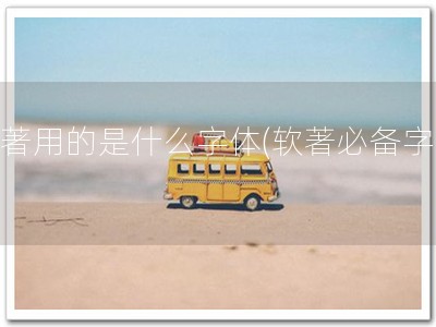 软著用的是什么字体(软著必备字体)