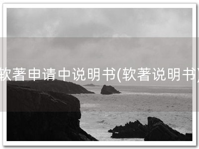 软著申请中说明书(软著说明书)