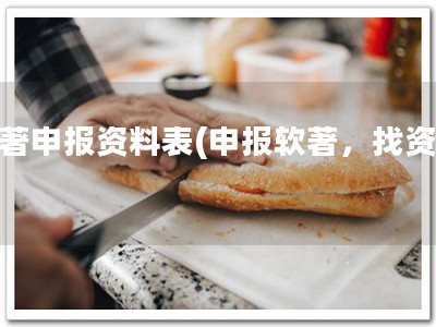 软著申报资料表(申报软著，找资料)