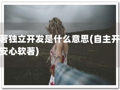 软著独立开发是什么意思(自主开发，安心软著)