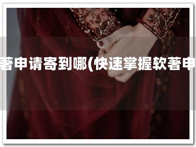 软著申请寄到哪(快速掌握软著申请！