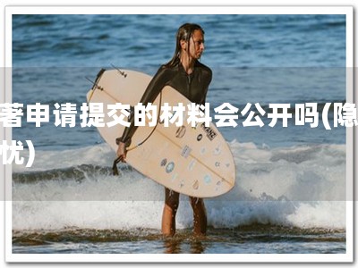软著申请提交的材料会公开吗(隐私无忧)