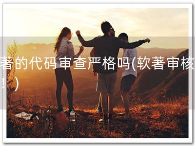 软著的代码审查严格吗(软著审核严格！)