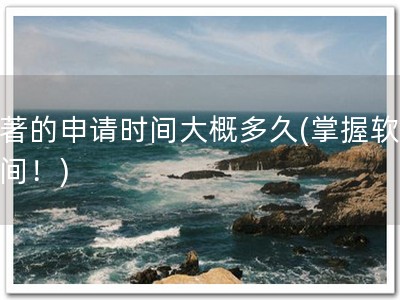 软著的申请时间大概多久(掌握软著时间！)