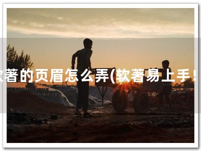 软著的页眉怎么弄(软著易上手！)