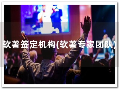 软著签定机构(软著专家团队)