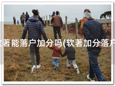 软著能落户加分吗(软著加分落户)