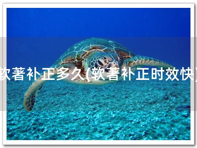 软著补正多久(软著补正时效快)