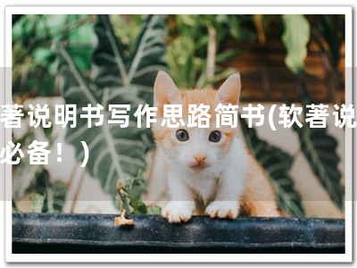 软著说明书写作思路简书(软著说明书必备！)