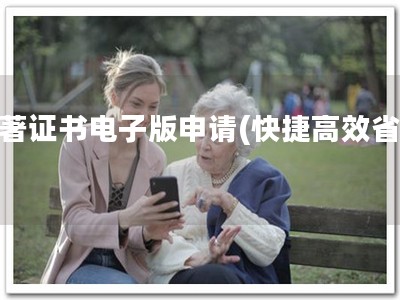 软著证书电子版申请(快捷高效省心)
