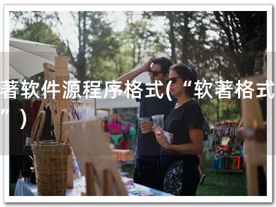 软著软件源程序格式(“软著格式必备”)