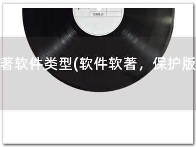 软著软件类型(软件软著，保护版权)