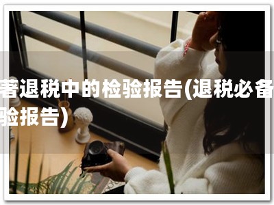 软著退税中的检验报告(退税必备，检验报告)