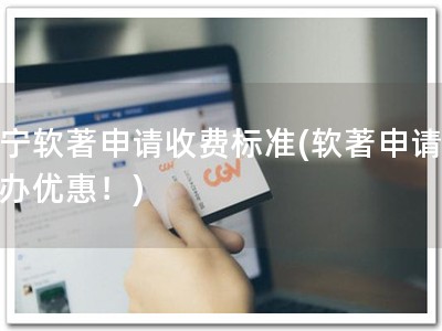辽宁软著申请收费标准(软著申请，速办优惠！)
