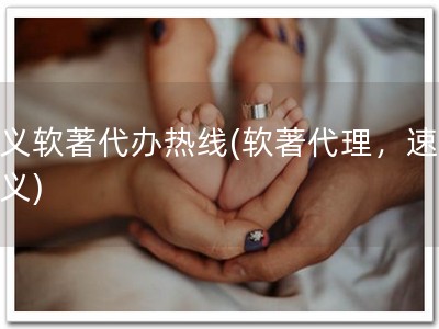 遵义软著代办热线(软著代理，速办遵义)