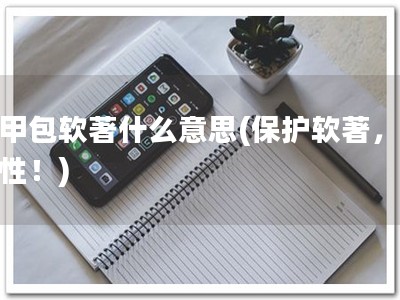 马甲包软著什么意思(保护软著，重要性！)