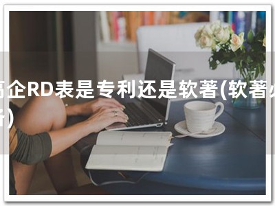 高企RD表是专利还是软著(软著必备)