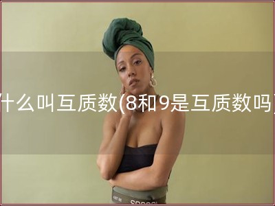 什么叫互质数(8和9是互质数吗)