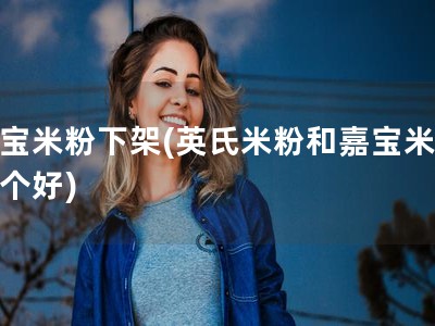 嘉宝米粉下架(英氏米粉和嘉宝米粉哪个好)