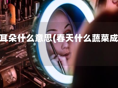咬耳朵什么意思(春天什么蔬菜成熟)
