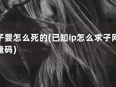 子婴怎么死的(已知ip怎么求子网掩码)