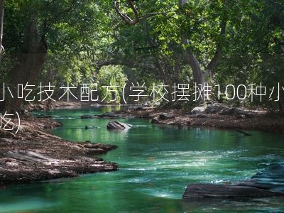 小吃技术配方(学校摆摊100种小吃)