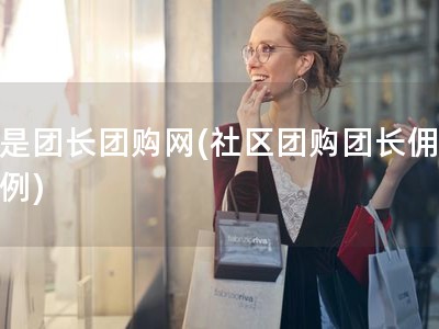 我是团长团购网(社区团购团长佣金比例)