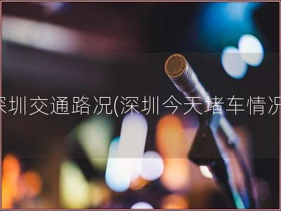 深圳交通路况(深圳今天堵车情况)