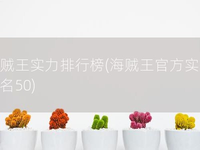 海贼王实力排行榜(海贼王官方实力排名50)